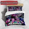 3pcs Duvet Cover Set (1*Duvet Cover + 2*Pillowcase, Without Core), Custom Name Jujutsu Kaisen Pattern Bedding Set, Home Bedroom Decor Gift