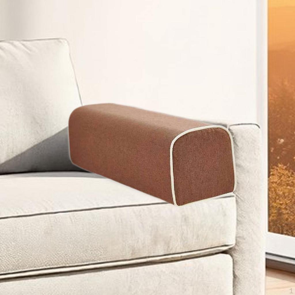 Couch Arm Rest Pillow 19.69x5.91x5.91 Compact High Density Foam Armrest Cushion for Bed