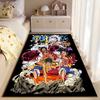 "Anime Pirate Characters Graphic Carpet with Dynamic Battle Scene Design" Suitable for Use As an Anti-slip for Living Room Bedroom Sofas