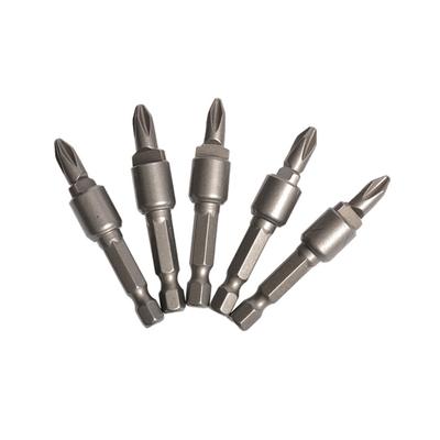 Lot de 5 embouts magnétiques Outil Conception en acier résistant Surfaces lisses Pour une prise en main confortable Améliorant la résistance aux couples