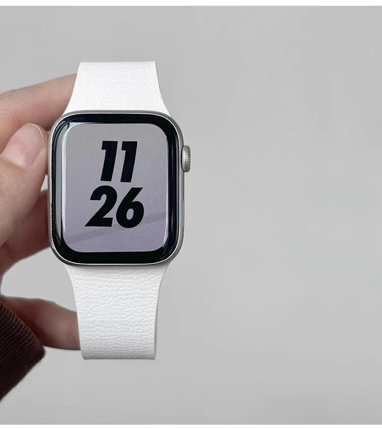 Silicone Bracelet Belt Magnetic Strap Band For Apple Watch Ultra 2 49mm 44mm 45mm 46mm 42mm 40mm iWatch Series 10 8 7 6 5 9 SE