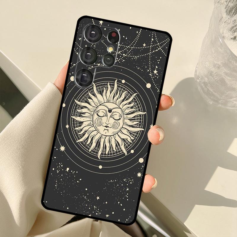 Magic Moon Tarot Case For Samsung Galaxy S24 Ultra S21 S22 S23 S25 Ultra S9 S10 Plus S20 FE S25 FE Back Cover