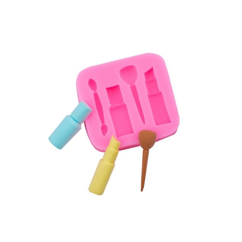 2PCS Lipstick Shape Baking Chocolate Mold Silicone DIY Cake Decorating Mold Candy Making