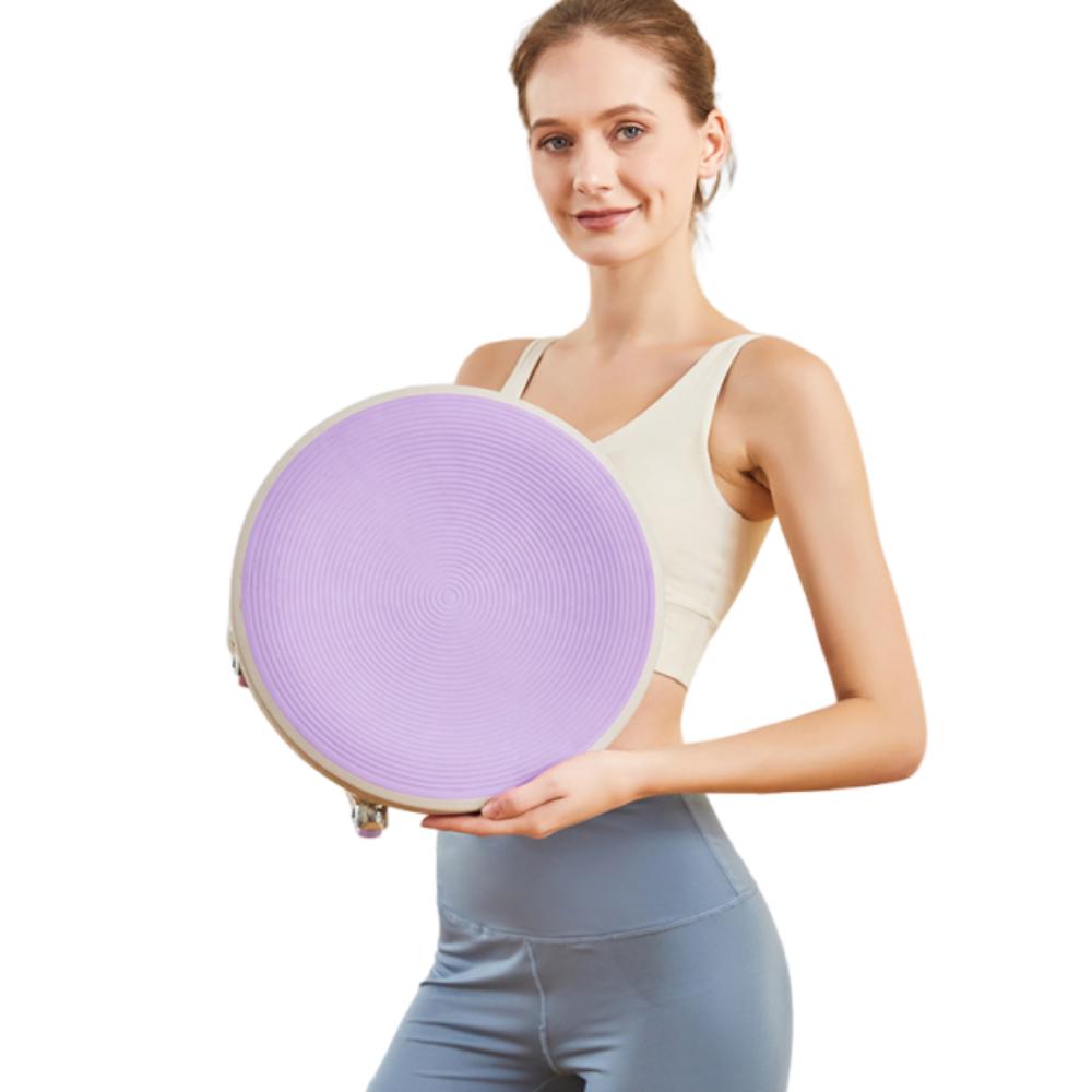 Многофункциональный Тренажер для Мышц Живота Бесшумный Тренажер для Сжигания Жира Скользящий Диск для Фитнеса Тренажерный Зал фиолетовый