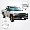 TWO Exterior Door Handle Cover  for Chevrolet Tahoe 2000-2006 w/ 2 Keyhole