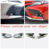 Front Bumper Fog Lights Lamps Frame Decoration Cover Trim For Toyota Camry XV70    ABS Chrome Accessories Exterior