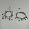 Nische doppelreihig Liebesherz Armband Armband Armband Ring weiblich Punk trendy cool Tanzen Hip-Hop Schmuck Kreuz