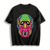 Green Head Veiny Monster Graphic Print Top Pure Cotton T-shirt