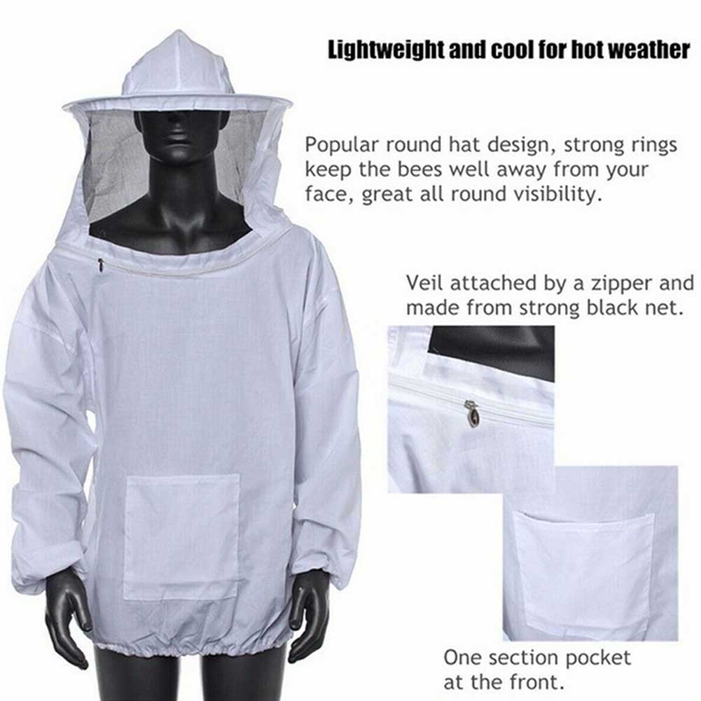 P-rotective B-eekeeping Jacket B-eekeeping Suit Hat B-eekeeper Suit Apiculture Bee Clothes P-rotection B-eekeeping Suit
