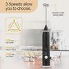 Rechargeable 3-Speed Egg and Milk Frother Mixer