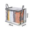 Waterproof PVC Book Storage Box Extra Thick Transparent Desk Organizer for Home Study Student Workspace 1PC