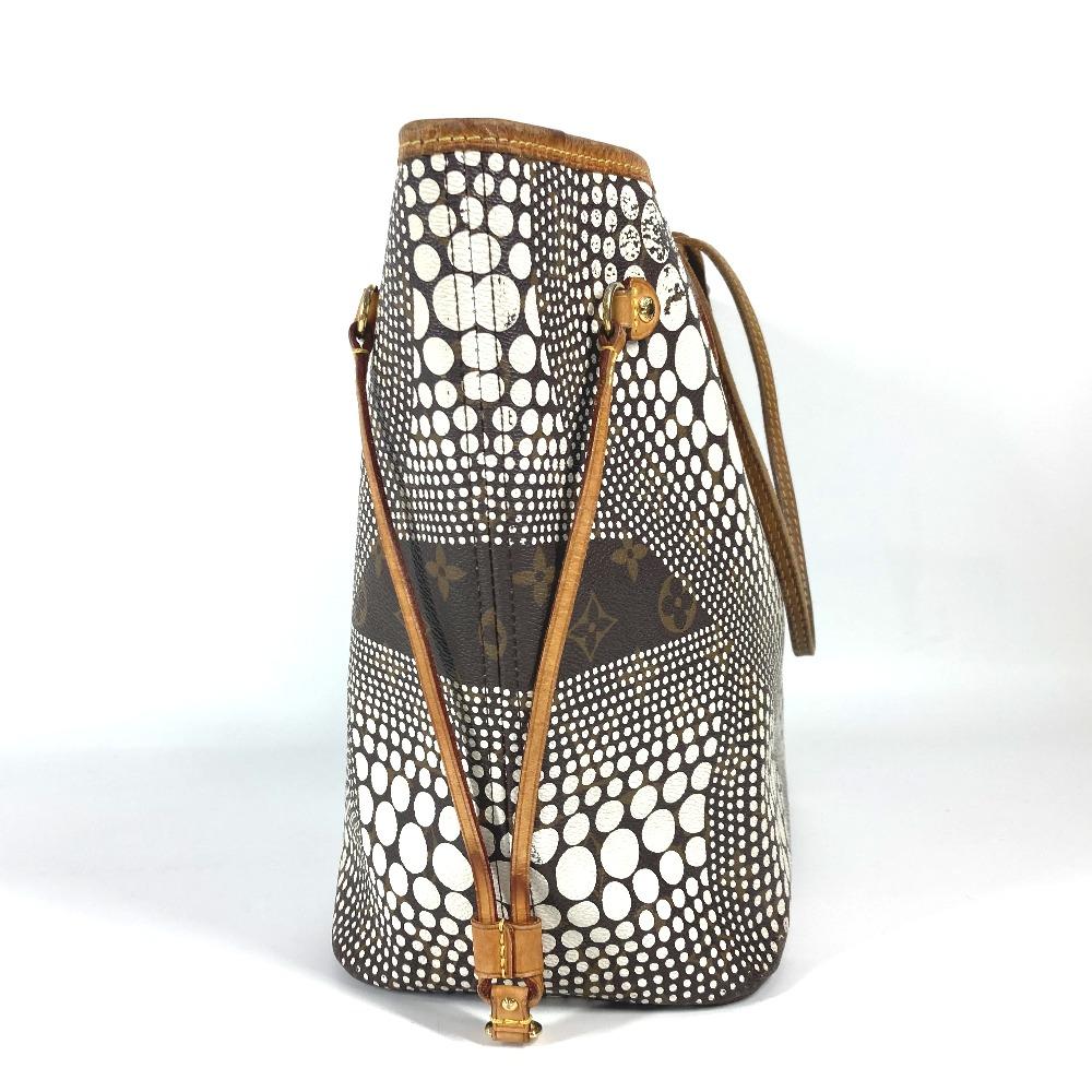 Louis Vuitton M40684 Pumpkin Dot Neverfull MM Yayoi Kusama Tote Bag Shoulder Bag
