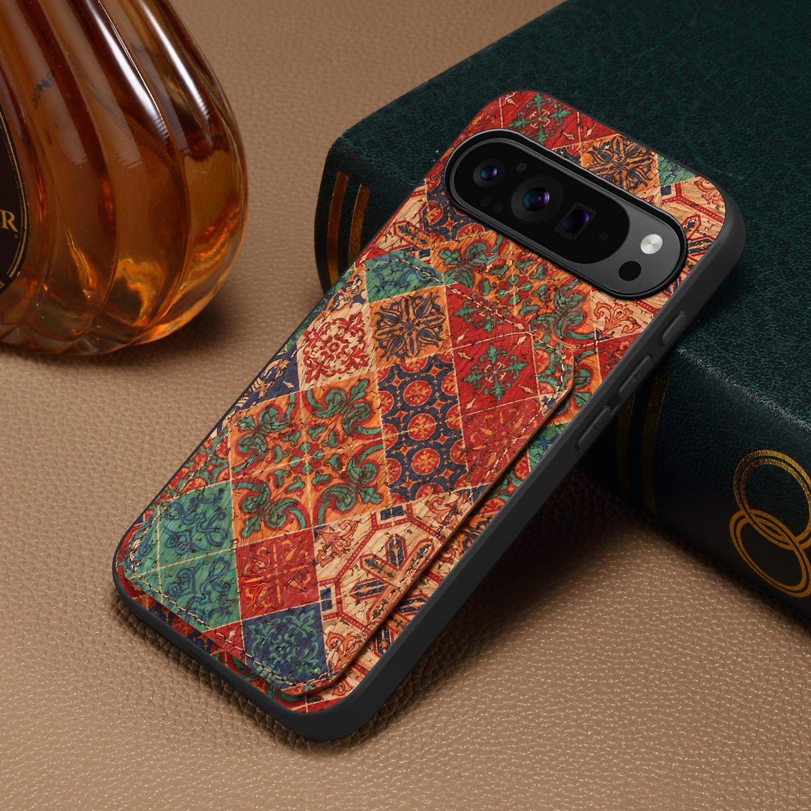 

Fold Stand Flower Leather Phone Case for Google Pixel 10 Pro XL Pixel9 8 8A 7 7A 6 6A Invisible Dual Card Holder Design Cover Google Pixel 6