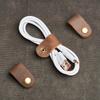 1/3/5/10pcs RealLeather Charger Headset Data Cable Winder Headphone Earphone Wire Wrap Cable Cord Winder Organizer Cable Collect