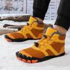 Cross-border Winter Velvet Anti-splashing Five-finger Snow Boots Warm Couple Middle Help Casual Non-slip Cotton Shoes Outdoor