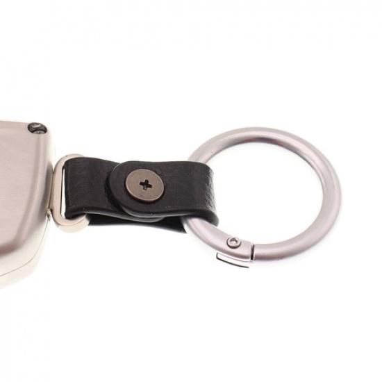 Für Hyundai Tucson 2015- Metall Chrom Auto Schlüssel Silber Hülle Fob Abdeckung Schlüsselanhänger