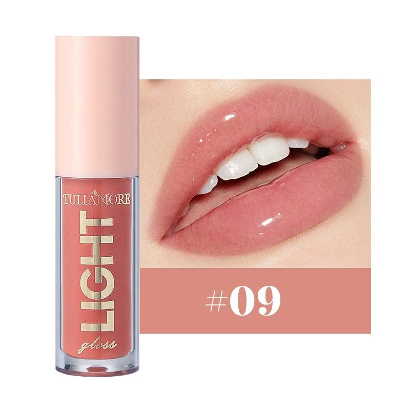Moisturizing Candy Lip Glaze Mirror Pearl Nude Lip Gloss 12 Colors Nude Lip Oil