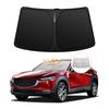 Windshield Sunshade for Mazda DM Series DMEP DM8P DM8R DMFP DMEJ3R UV No Suction Cups Light Summer UV Easy Installation and Interior Includes Storage