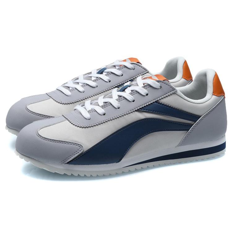 New LiNing 3K Cushioning Abrasion Resistant Slip Resistant Breathable Lightweight Low top Running Shoes Men's Gray Blue AGCR003-2
