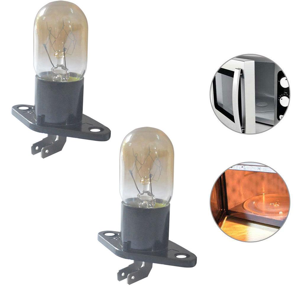 Lampadina per forni a microonde 250 V Nera e trasparente Installazione semplice