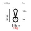5pcs High Quality Rotating Snap Hook Metal Leather Strap Belt Keychain Trigger Clips Webbing Buckle Keychain