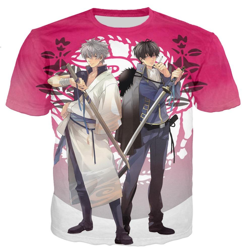 Gintama T Shirt Men/women 3D Printed T-shirts Casual Harajuku Style Tshirt Streetwear Tee Tops