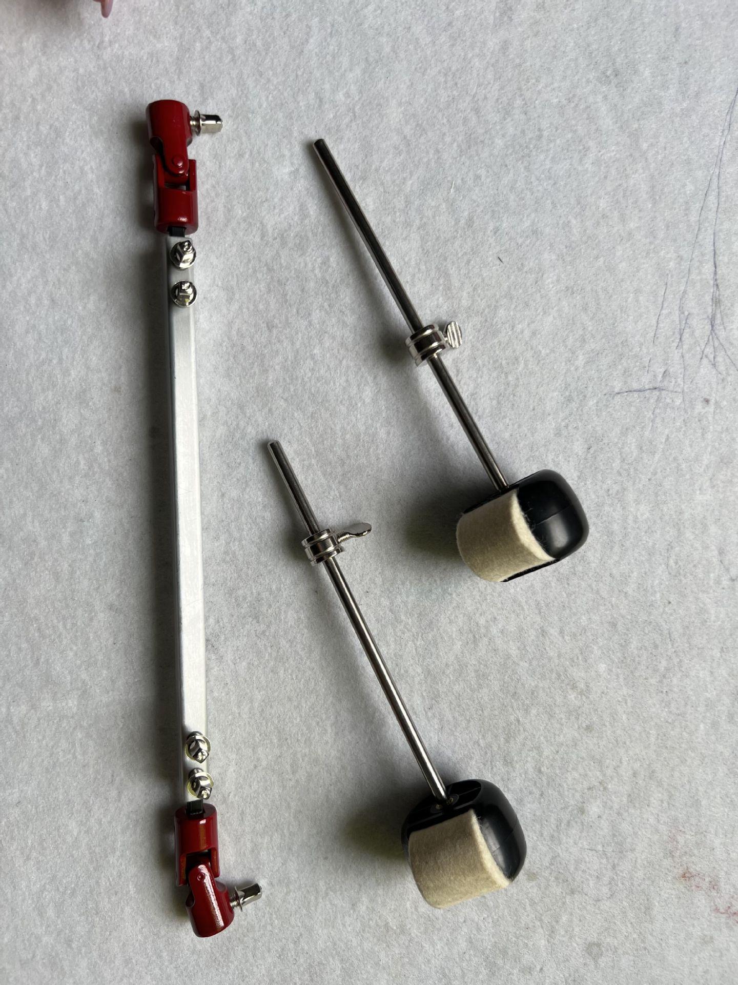 Professional Grade Double Bass Drum Pedal & Connection Rod Set