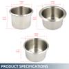 Portabevande in Acciaio Inossidabile 68/85/90MM Portatile Durevole Tazza per Barca Marina Camper RV Tavolo