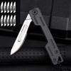 Stainless Steel Utility Knife Edge Outdoor Folding Knife Can Be Replaced Blade Multi-functional Fruit Knife EDC Camping Tool