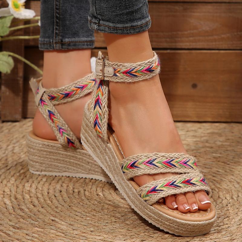 Fashion 2025 Summer Ladies Platform Sandals Women Comfortable Wedges High Heels Pumps Summer Shoes Size