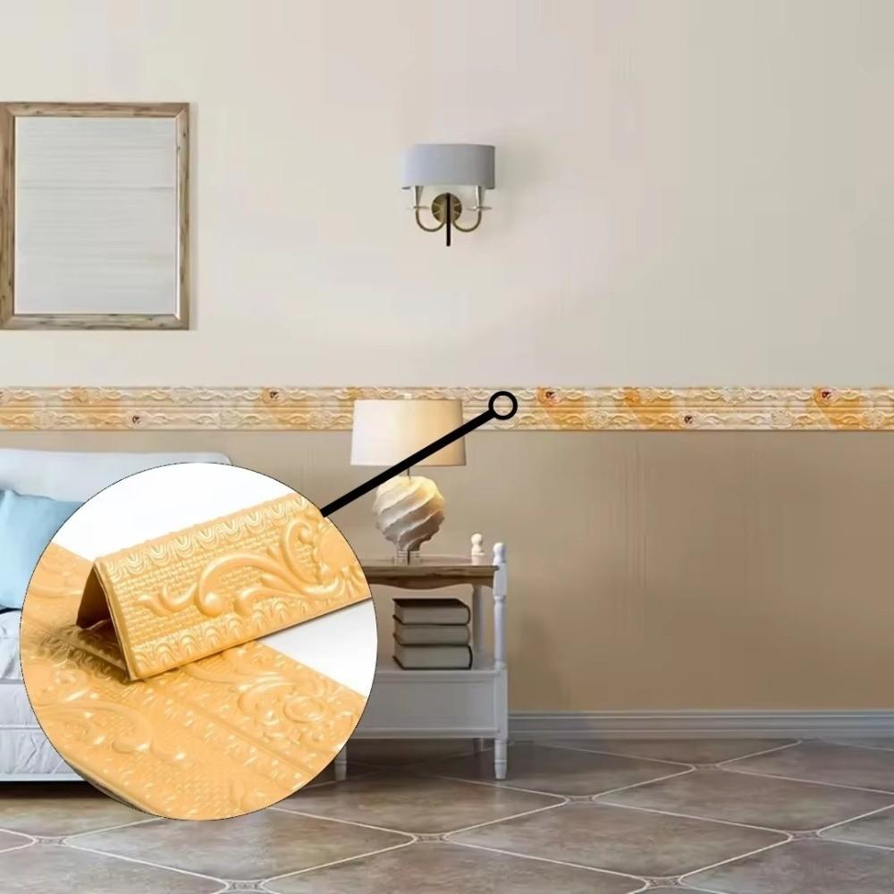 Selbstklebende Decken-Dekorationsleiste 2,3 m/Rolle Wandleiste Moderne Wandaufkleber Wandrand