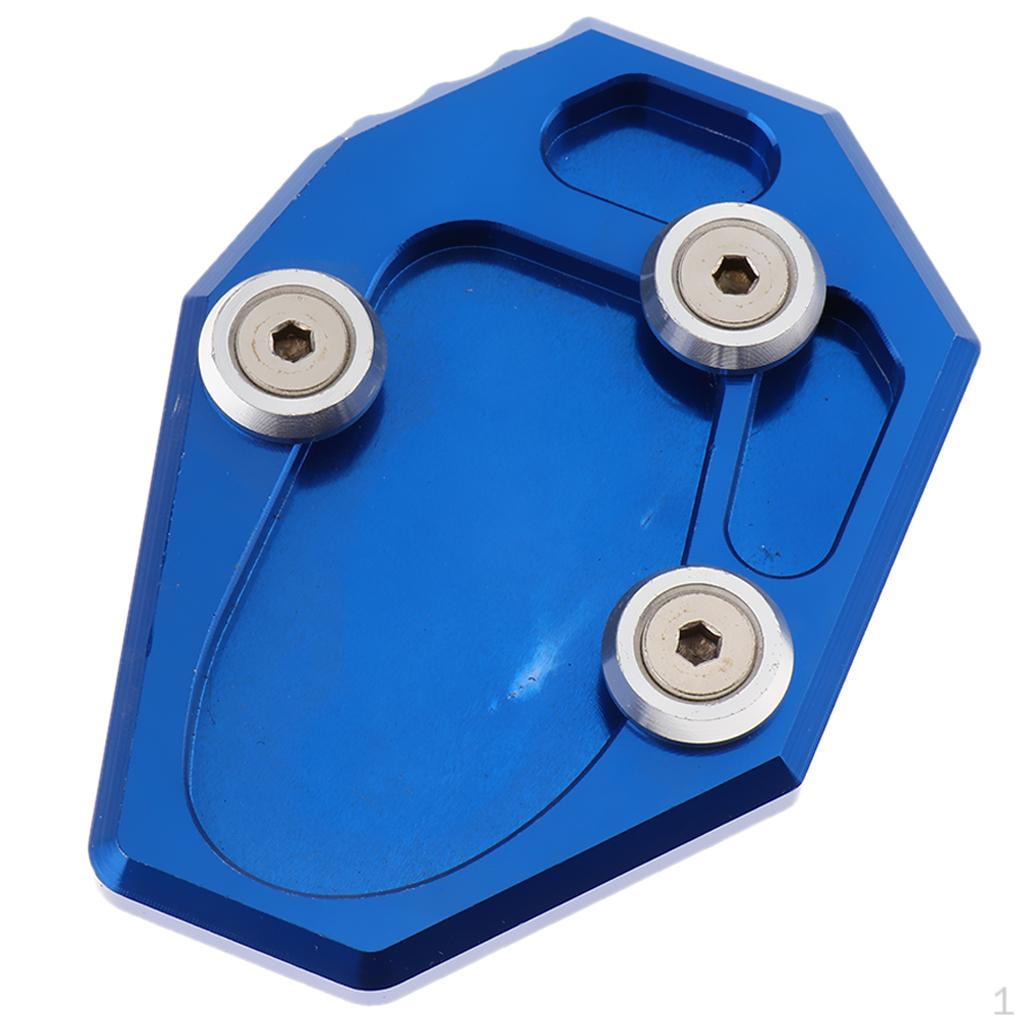 Aluminum Sidestand Plate Kickstand Extension Pad For Blue