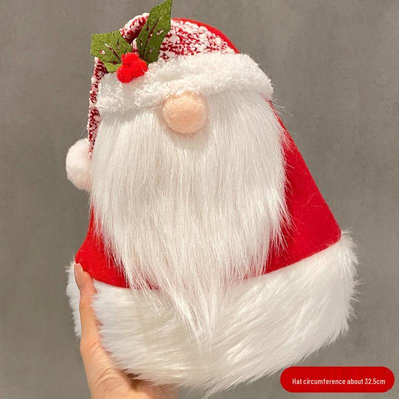 Cute Plush Christmas Tree Hat - Festive Photo Prop for Kids and Adults