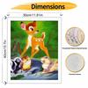 Disney Bambi DIY Oil Painting Art Painting Kit Home Wall Decor Handmade Gift for Cartoon Fans Room Wall Art Decor Canvas Craft Painting