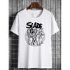 Slade Rock Band T-Shirt | Short Sleeve, Casual Graphic, Comfortable Stretched, Versatile, Breathable, Stylish, Soft, Slightly Fashionable