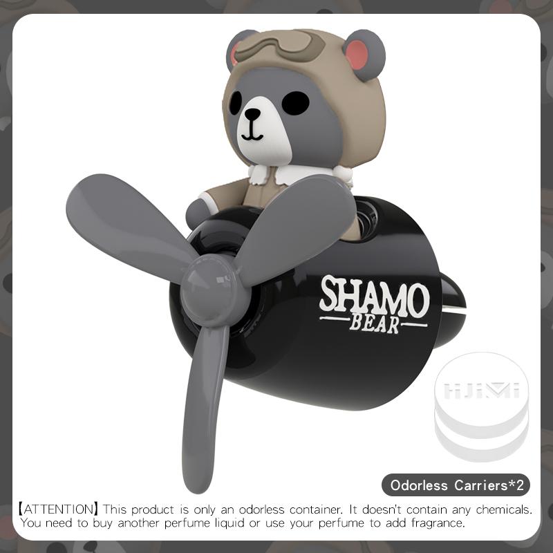 

Unscent No Perfume DIY Fragrance cute fun pilot rotate plane car air freshener ornament interior accessories decoration diffuser