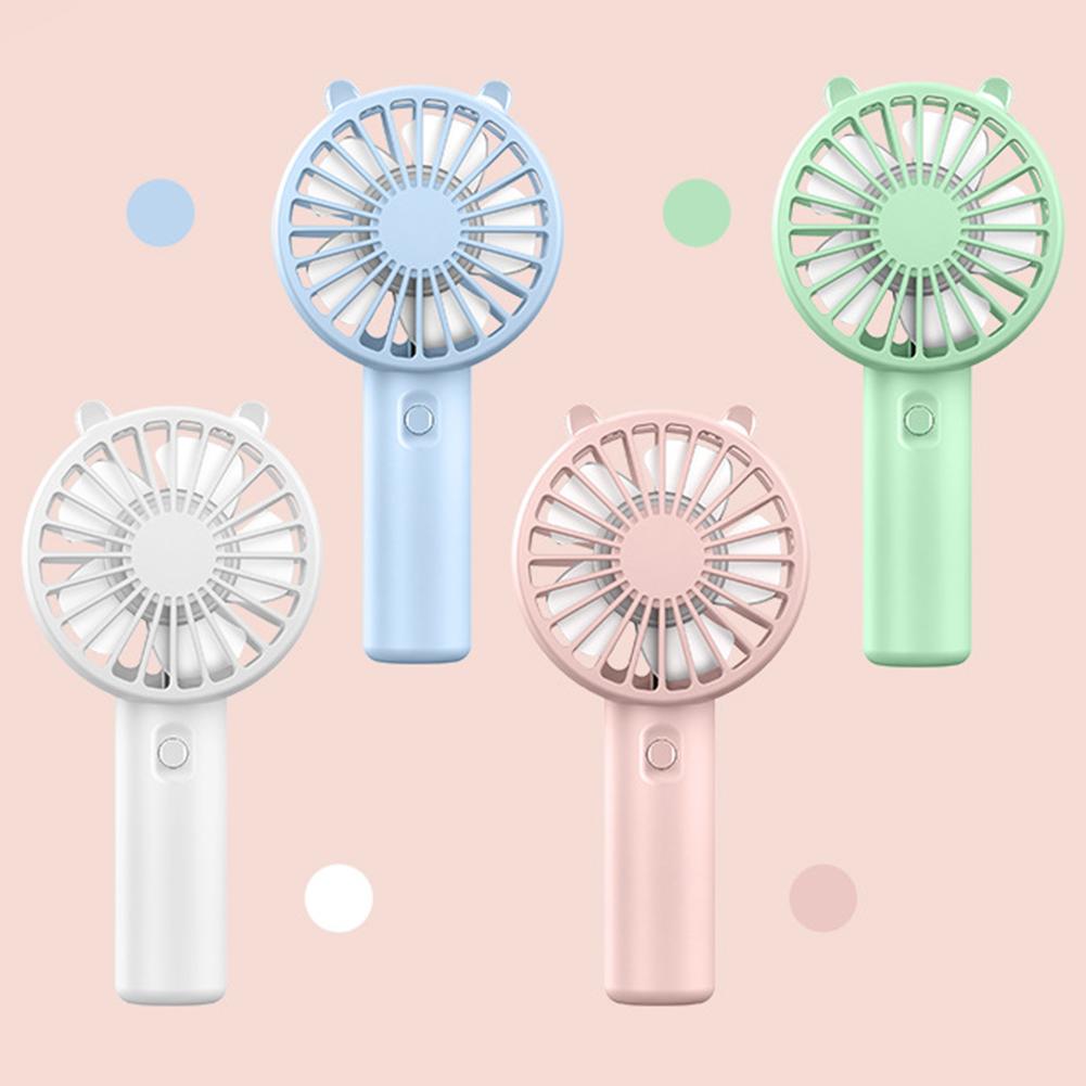 Portable Handheld Fan USB Rechargeable 300mAh Eyelash Mute Cooler Pocket Handheld Fan for Desktop Student Dormitory Office