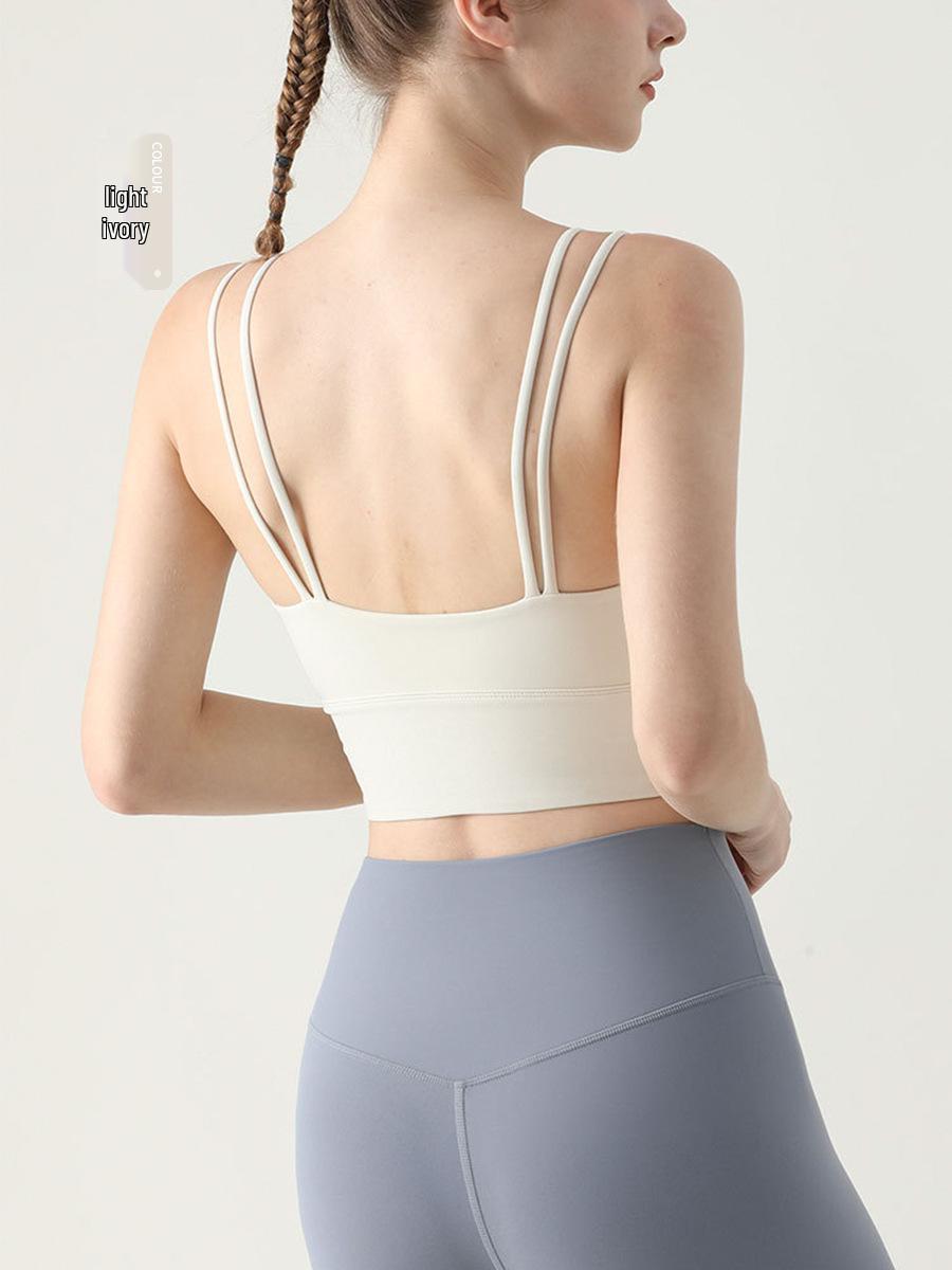 

Спортивный бюстгальтер из лайкры высокой интенсивности с сексуальным дизайном спины и встроенной нагрудной подушечкой для женщин Extra Large