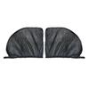 Car Side Window Screen Cover Pair, Mesh Layer for Waiting Stops, Open Window Use and Mild Side Light Control Travel