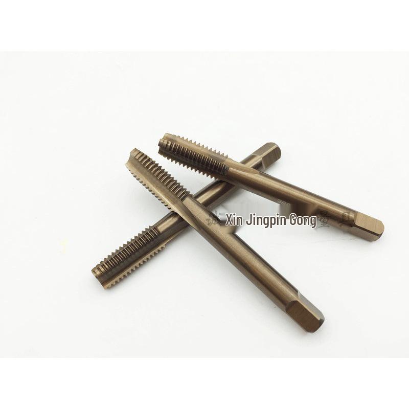Cobalt Straight Flute Titanium-Plated Stainless Steel Tap for M2-M12 Threads