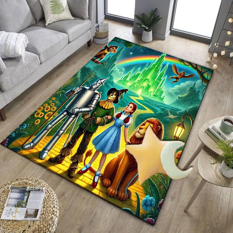 Wonderful Wizard Adventure Office Rug Chair Mat, Game Carpet, Suitable for Front Door, Bedroom, Living Room, Desk, Holiday Gift