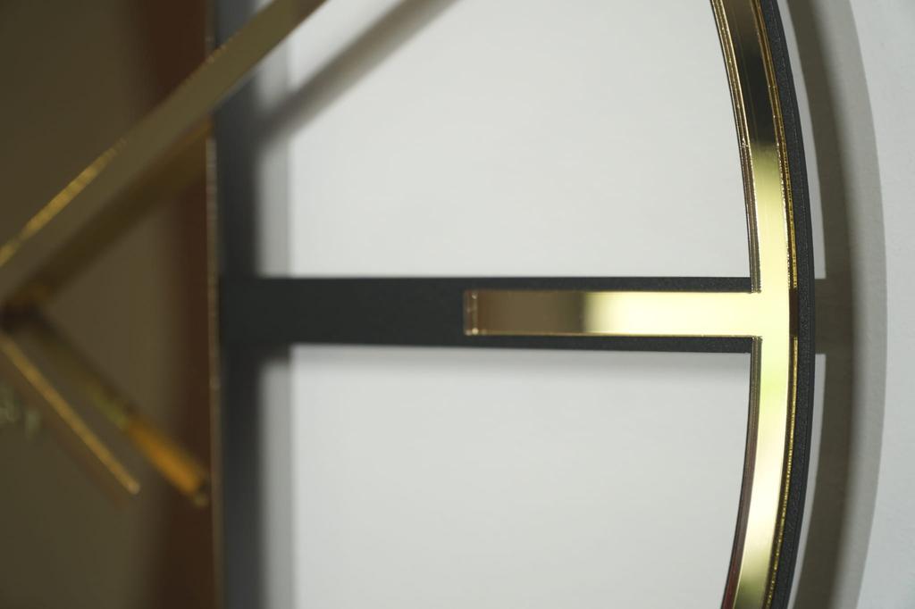 Unique gold metal wall clock 50cm