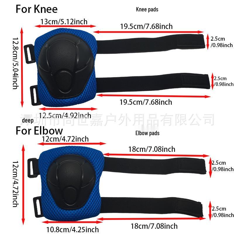 Kids' Skateboard & Ice Skating Protective Gear Set: Knee Pads, Roller Skating & Balance Bike Gear