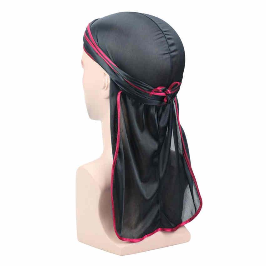 Unisex Long Tail Scorpion Pirate Silk Satin Cap Elastic Head Cap Chemotherapy Hat Hair Accessories