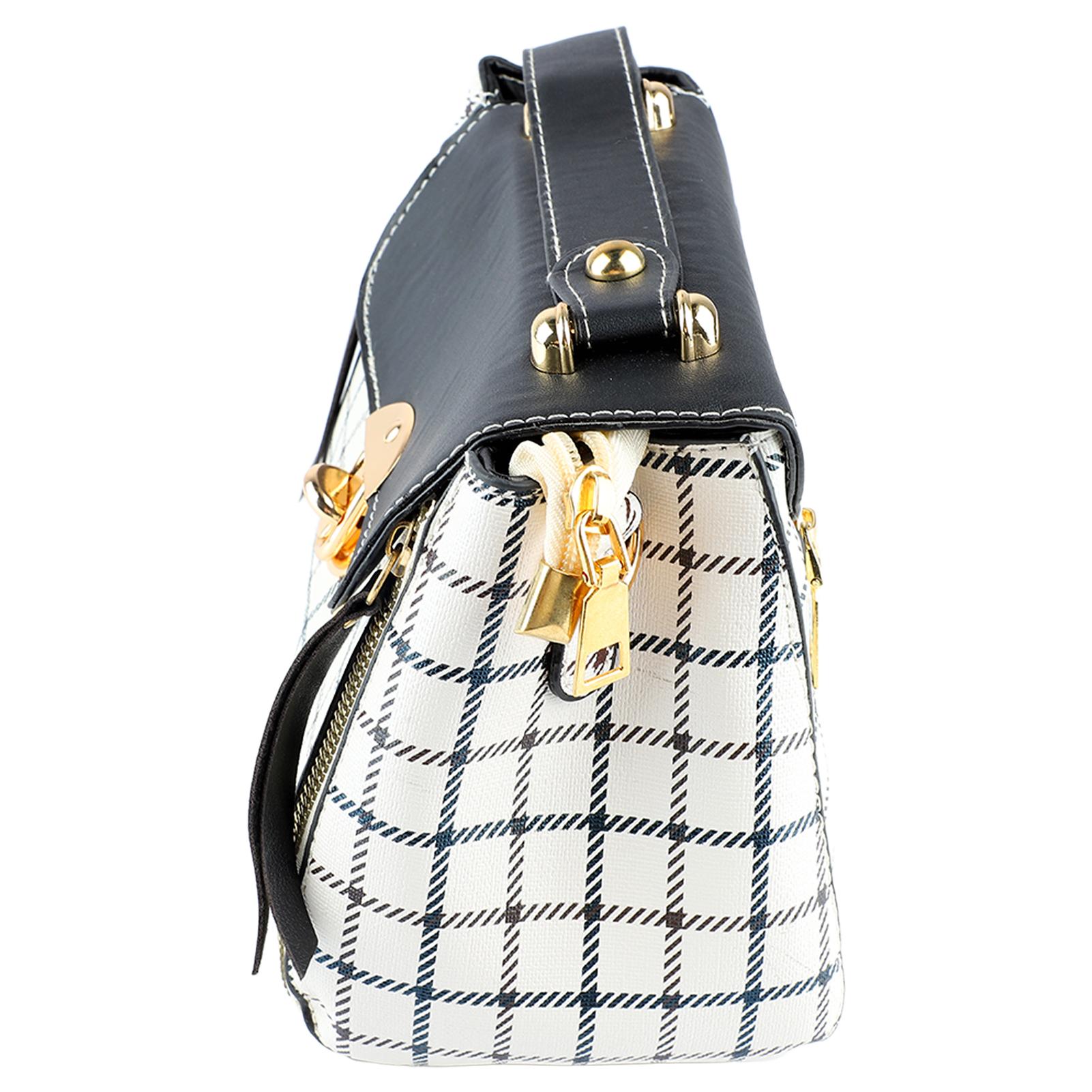 Женская сумочка из ПУ кожи Мягкая Модная Элегантная Регулируемая Плечевая Сумка-мессенджер с Подвеской-медведем Черная S