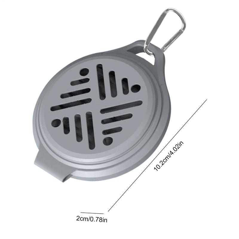 Outdoor portable mosquito coil holder camping can hang silicone mosquito coil fixed tray holder Fly Repeller for Camping Fishing