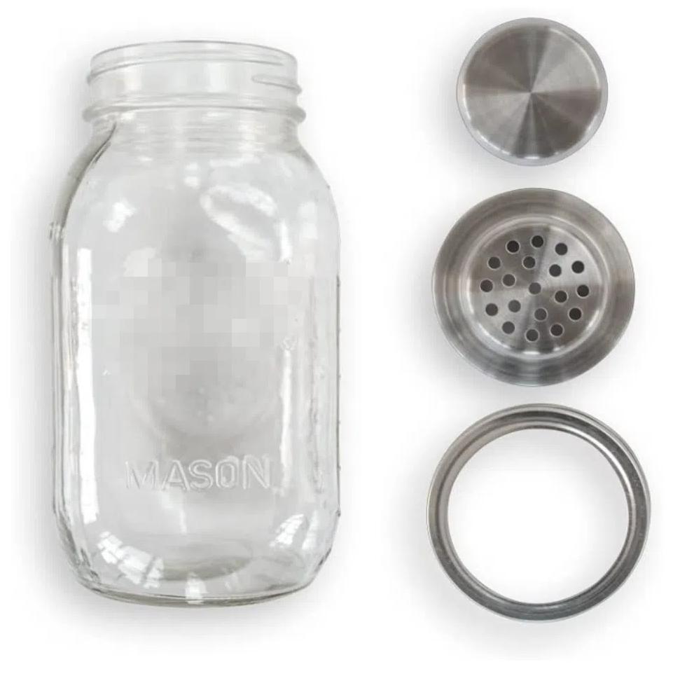 2Pcs Anti-rust Mason Caps 304 Stainless Steel Wine Lid Bar Tools Mix Spices Lid  Kitchen