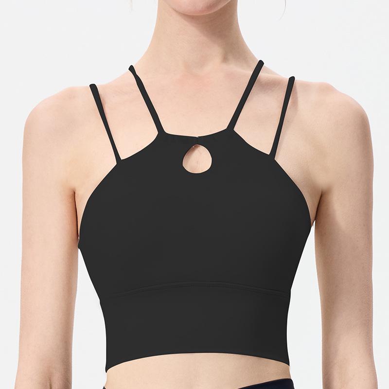 Women's Shockproof, Breathable Sports Bra with Criss-Cross Straps and Quick-Dry Cloud Feel - Water Drop Series