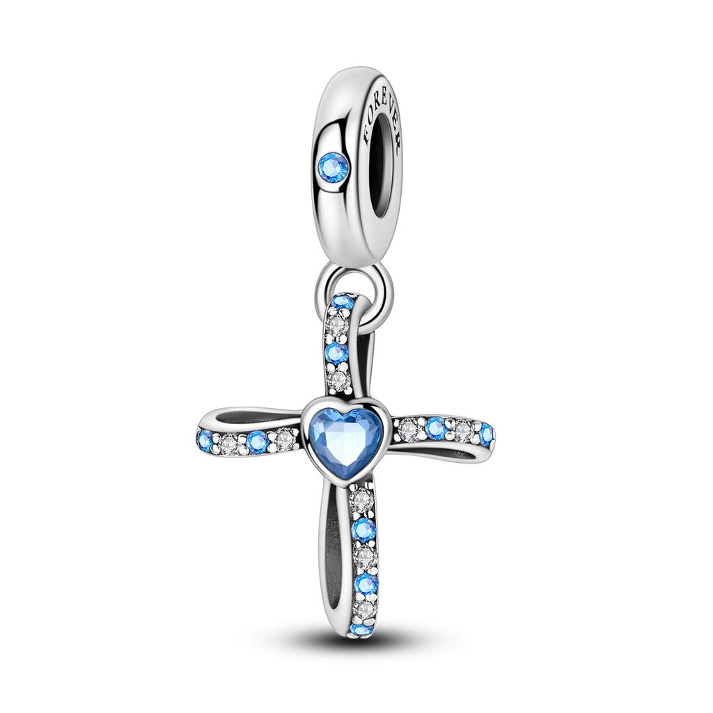 Charm Silber 925 Perlen Blaue Serie Passend Armband Charms DIY Original Mode Anhänger Für Schmuckherstellung