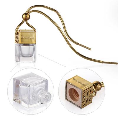 Hängende leere Parfümflasche Ätherische Öle Diffusor Duft Lufterfrischer Auto Hängende Glasflasche Anhänger Ornament Heimdeko